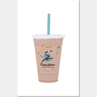 Iced Latte Drawing Posters and Art